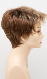 GOLDEN NUTMEG | Medium Brown roots with overall Warm Cinnamon base and Golden Blonde highlights