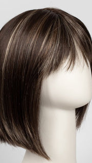 CHOCOLATE-FROST-R | Dark Brown Base with Honey Blonde and Platinum highlights with Dark Brown roots