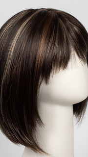 CHOCOLATE-SWIRL | Dark Brown Base Evenly Blended with Light Auburn and Honey Blonde 