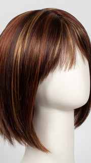 TOMATO-BISQUE | Dark Auburn Base with Golden Auburn chunky highlights