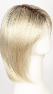 CHAMPAGNE-R | Light Beige Blonde, Medium Honey Blonde, and Platinum Blonde Blend with Dark Roots