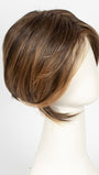 6F27 CARAMEL RIBBON | Dark Brown with Light Red-Gold Blonde Highlights and Tips