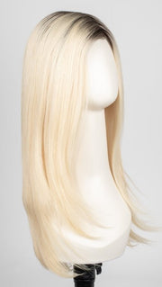 613/102S8 | Pale Natural Gold Blonde and Pale Platinum Blonde Blend, Shaded with Medium Brown