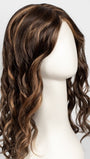 6F27 CARAMEL RIBBON  | Natural Gold Brown with Medium Red-Gold Blonde Highlights and Tips
