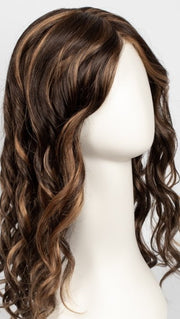 6F27 CARAMEL RIBBON  | Natural Gold Brown with Medium Red-Gold Blonde Highlights and Tips