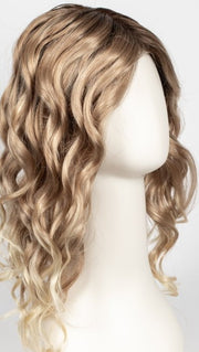 27T613S8  | Medium Natural Red-Gold Blonde and Pale Natural Gold Blonde Blend and Tipped, Shaded with Medium Brown