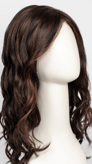 FS4/33/30A MIDNIGHT COCOA | Dark Brown, Medium Red, Medium Natural Red Blonde-Brown Blend with Medium Natural Red Blonde-Brown Blend Bold Highlights