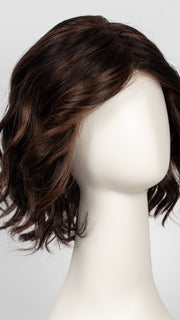 FS4/33/30A MIDNIGHT COCOA | Dark Brown, Medium Red, Medium Natural Red Blonde-Brown Blend with Medium Natural Red Blonde-Brown Blend Bold Highlights