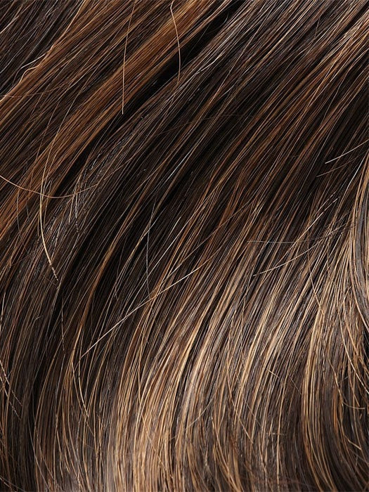Color 4H27 ICED MOCHA | Darkest Brown with 20% Light Red-Gold Blonde Highlights