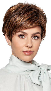KHLOE by WIG PRO in 8-29-R2 | Darkest Brown Rooted with Chestnut Brown and Honey Apricot blend