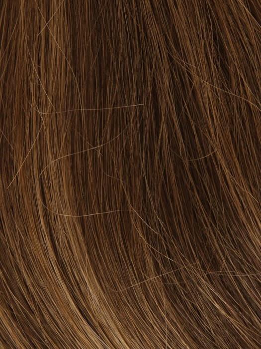6/8/28 MARBLE BROWN FROSTED | Dark Brown and Medium Brown Blend with Warm Strawberry Blonde Highlight Tones