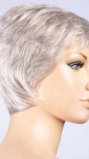 DARK-SNOW-ROOTED 56.60.48 | Pure Silver White with 10% Medium Brown and Silver White with 5% Light Brown blend with Dark Roots