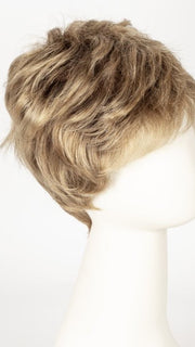 BERNSTEIN-ROOTED | Light Brown base with subtle Light Honey Blonde and Light Butterscotch Blonde highlights and Dark Roots