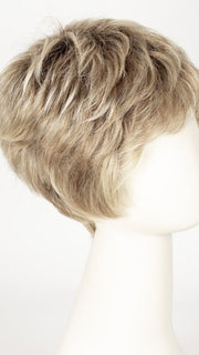 SANDY BLONDE ROOTED | Medium Honey Blonde, Light Ash Blonde, and Lightest Reddish Brown Blend with Dark Roots