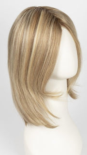 12FS12 MALIBU BLONDE | Light Gold Brown, Light Natural Gold Blonde, and Pale Natural Gold-Blonde Blend, Shaded with Light Gold Brown