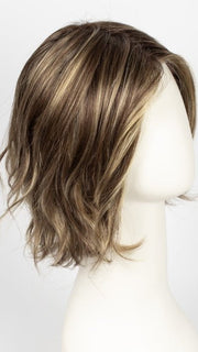 BERNSTEIN-ROOTED 12.26.19 | Light Brown Base with subtle Light Honey Blonde and Light Butterscotch Blonde Highlights and Dark Roots