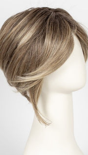 RL12/22SS SHADED CAPPUCCINO | Light Golden Brown Evenly Blended with Cool Platinum Blonde Highlights and Dark Roots