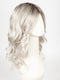 SMOKE-IVORY | Mid-Cool Beige Brown Root Softly Blended into A Finely Woven Platinum White that Transcends into Smoked Ivory Strands and White-Tipped Ends