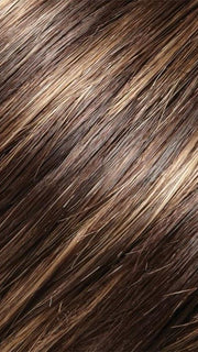 6RH12  | Dark Brown with 33% Light Gold Brown Highlights