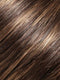 6RH12  | Dark Brown with 33% Light Gold Brown Highlights