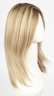 12FS12 MALIBU BLONDE | Light Gold Brown, Light Natural Gold Blonde & Pale Natural Gold-Blonde Blend, Shaded with Light Gold Brown