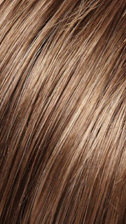 8RH14 HOT COCOA  | Medium Brown  with 33% Medium Natural Blonde Highlights