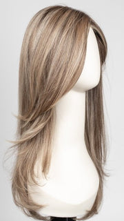 RL12/22SS SHADED CAPPUCCINO | Light Golden Brown Evenly Blended with Cool Platinum Blonde Highlights and Dark Roots