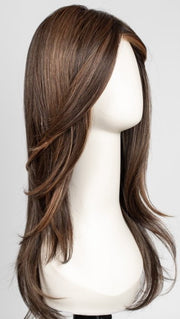 RL8/29SS SHADED HAZELNUT | Warm Medium Brown Evenly Blended with Ginger Blonde and Dark Roots