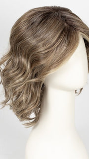 RL12/22SS SHADED CAPPUCCINO | Light Golden Brown Evenly Blended with Cool Platinum Blonde Highlights and Dark Roots