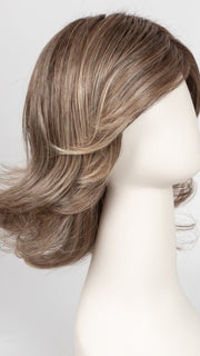 RL12/22SS | SHADED CAPPUCCINO | Light Golden Brown With Cool Blonde Hightlights All Over and Dark Brown Roots