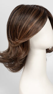 RL8/29SS SHADED HAZELNUT | Warm Medium Brown Evenly Blended with Ginger Blonde and Dark Roots