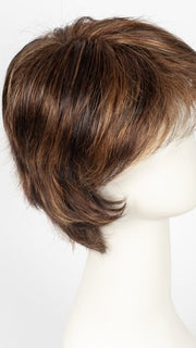 Color R3329S+ Glazed Auburn | Rich Dark Reddish Brown w/pale Peach Blonde Highlights 