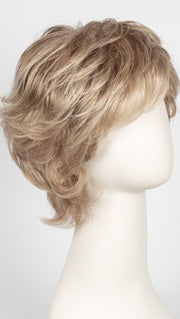 Color R1621S = Glazed Sand: Honey blonde with ash highlights on top