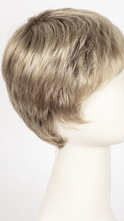 SANDY-BLONDE-ROOTED | Medium Honey Blonde, Light Ash Blonde, and Lightest Reddish Brown blend with Dark Roots