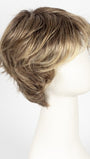 BERNSTEIN ROOTED | Light Brown base with subtle Light Honey Blonde and Light Butterscotch Blonde highlights and Dark Roots