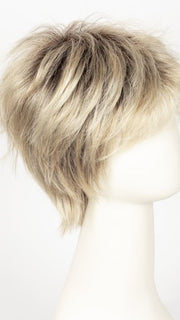 CHAMPAGNE ROOTED | Light Beige Blonde,  Medium Honey Blonde, and Platinum Blonde Blend with Dark Roots