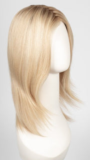 CHAMPAGNE ROOTED | Light Beige Blonde, Medium Honey Blonde, and Platinum Blonde blend with Dark Roots