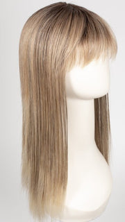 SANDY BLONDE ROOTED | Medium Honey Blonde, Light Ash Blonde, and Lightest Reddish Brown blend with Dark Roots
