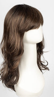 CHOCOLATE ROOTED | Medium to Dark Brown base with Light Reddish Brown highlights and Dark Roots