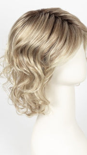 CHAMPAGNE ROOTED | Light Beige Blonde,  Medium Honey Blonde, and Platinum Blonde blend with Dark Roots