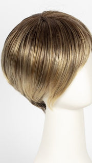 BERNSTEIN ROOTED | Light Brown base with subtle Light Honey Blonde and Light Butterscotch Blonde highlights and Dark Roots