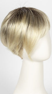 CHAMPAGNE ROOTED | Light Beige Blonde,  Medium Honey Blonde, and Platinum Blonde blend with Dark Roots