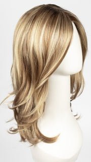14/26S10 | Light Gold Blonde and Medium Red-Gold Blonde Blend, Shaded with Light Brown
