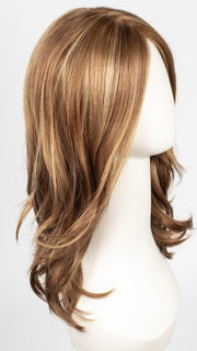 FS27 | Medium Red-Gold Brown and Light Red-Gold Blonde Blend with Light Red-Gold Blonde Bold Highlights
