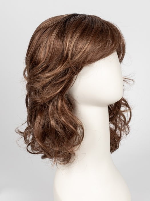 30A27S4 | SHADED PEACH | Medium Natural Red and Medium Red-Gold Blonde Blend, Shaded with Dark Brown