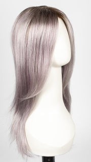 FS38/PLS8 FLURRY | Dark Natural Gold Brown with 35% Grey with Bold Plum Highlights, Shaded with Medium Brown