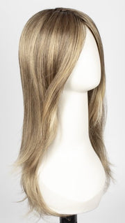 24BT18S8 | Medium Natural Ash Blonde and Light Natural Gold Blonde Blend, Shaded with Medium Brown