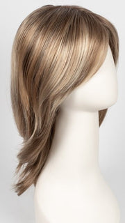 12FS12 MALIBU BLONDE | Light Gold Brown, Light Natural Gold Blonde, and Pale Natural Gold-Blonde Blend, Shaded with Light Gold Brown