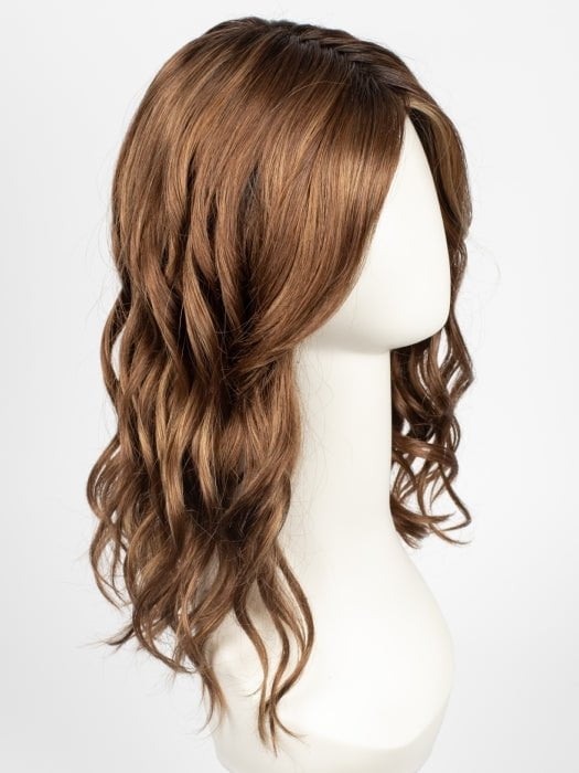30A27S4 | Medium Red and Medium Red-Gold Blend, Shaded with Dark Gold Brown Roots