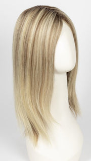 12FS8 SHADED PRALINE Medium Natural Gold Blonde, Light Gold Blonde, Pale Natural Blonde Blend, Shaded with Dark Brown